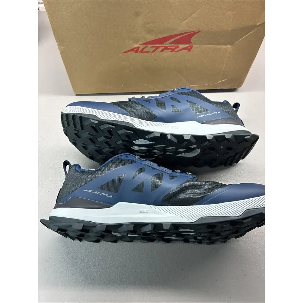 New Altra Men's Lone Peak 8 Wide ToeTrail Running Size 11 Blue Black With Box